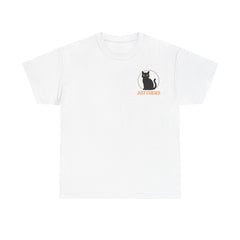 Halloween Cat Tee: Not Lucky, Just Cursed - Spooky T-Shirt