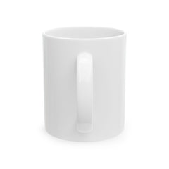 Christmas Letter C Mug | Santa Hat Reindeer Initial Holiday Ceramic Mug 11 oz