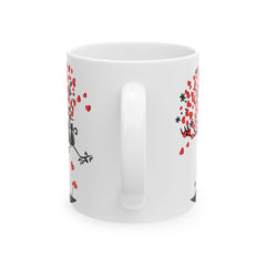 Valentine Mug,Couple Cat Mug, Romantic Love Tree Coffee Mug, Soulmate Gift for Couples, Valentine Day Mug, Anniversary Gift 11 oz