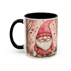 Valentine Gnome Accent Coffee Mug,Cute Gnome Coffee Mug,Whimsical Garden Gnome Gift, Mothers Day Mug,Nordic Gnome Decor