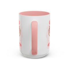 Valentine Mug ,Cute Watercolor Baby Elephant with Hearts Mug ,Accent Coffee Mug,Cute Baby Elephant Mug with Hearts, Valentine Gift