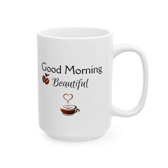Valentine Mug for Him or Her – Coffee Heart Mug, Romantic Love Gift for Couples, 11 oz