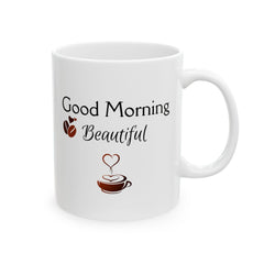 Valentine Mug for Him or Her – Coffee Heart Mug, Romantic Love Gift for Couples, 11 oz