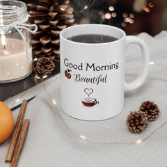 Valentine Mug for Him or Her – Coffee Heart Mug, Romantic Love Gift for Couples, 11 oz