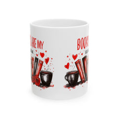 Valentine Mug,Books Are My Valentine Mug, Book Lover Coffee Mug, Reader Gift, Valentines Day Mug for Bookworms