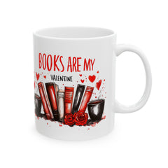Valentine Mug,Books Are My Valentine Mug, Book Lover Coffee Mug, Reader Gift, Valentines Day Mug for Bookworms