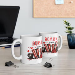 Valentine Mug,Books Are My Valentine Mug, Book Lover Coffee Mug, Reader Gift, Valentines Day Mug for Bookworms