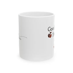 Valentine Mug for Him or Her – Coffee Heart Mug, Romantic Love Gift for Couples, 11 oz