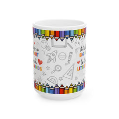 Teacher Mug, It Takes a Big Heart to Teach Little Minds Mug, Teacher Appreciation Gift, Preschool Teacher Gift, Kindergarten Teacher Cup