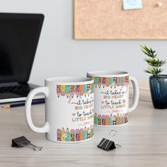 It Takes a Big Heart to Teach Little Minds Mug, Teacher Appreciation Gift, Preschool Teacher Mug, Kindergarten Teacher Coffee Cup