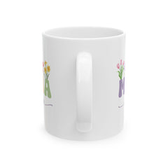 Mothers Day Gift for Mom, Mama Love You Mug,Cute Floral Mama Coffee Mug, Mom Gift from Daughter or Son