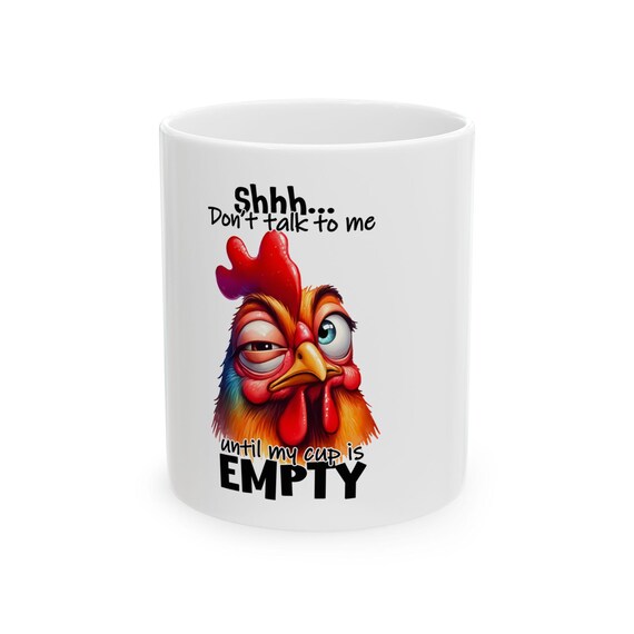 Sassy Rooster Coffee Mug | Funny "Don't Talk to Me" Gift