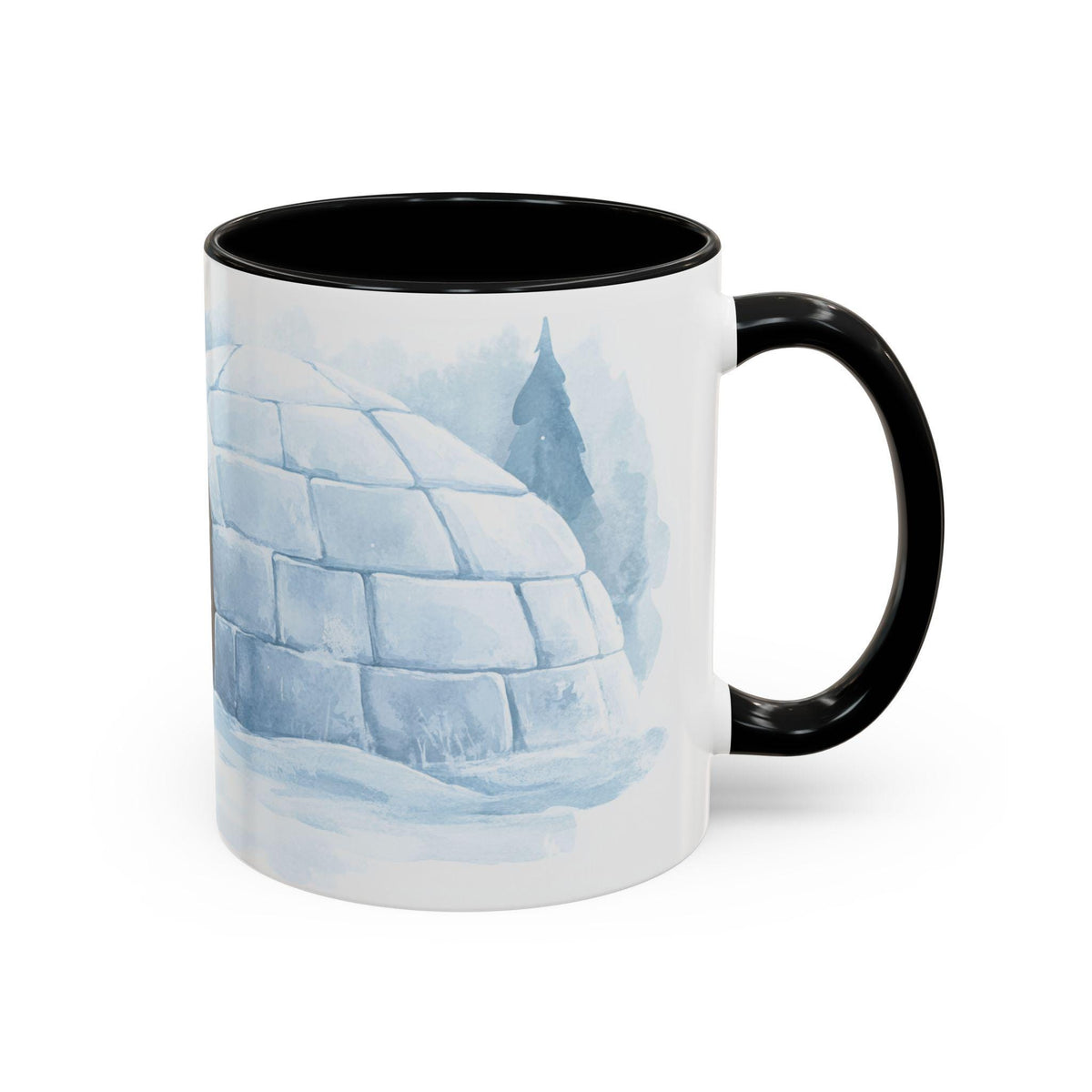 Polar Bear in Scarf Mug | Winter Igloo Coffee Mug 11 oz
