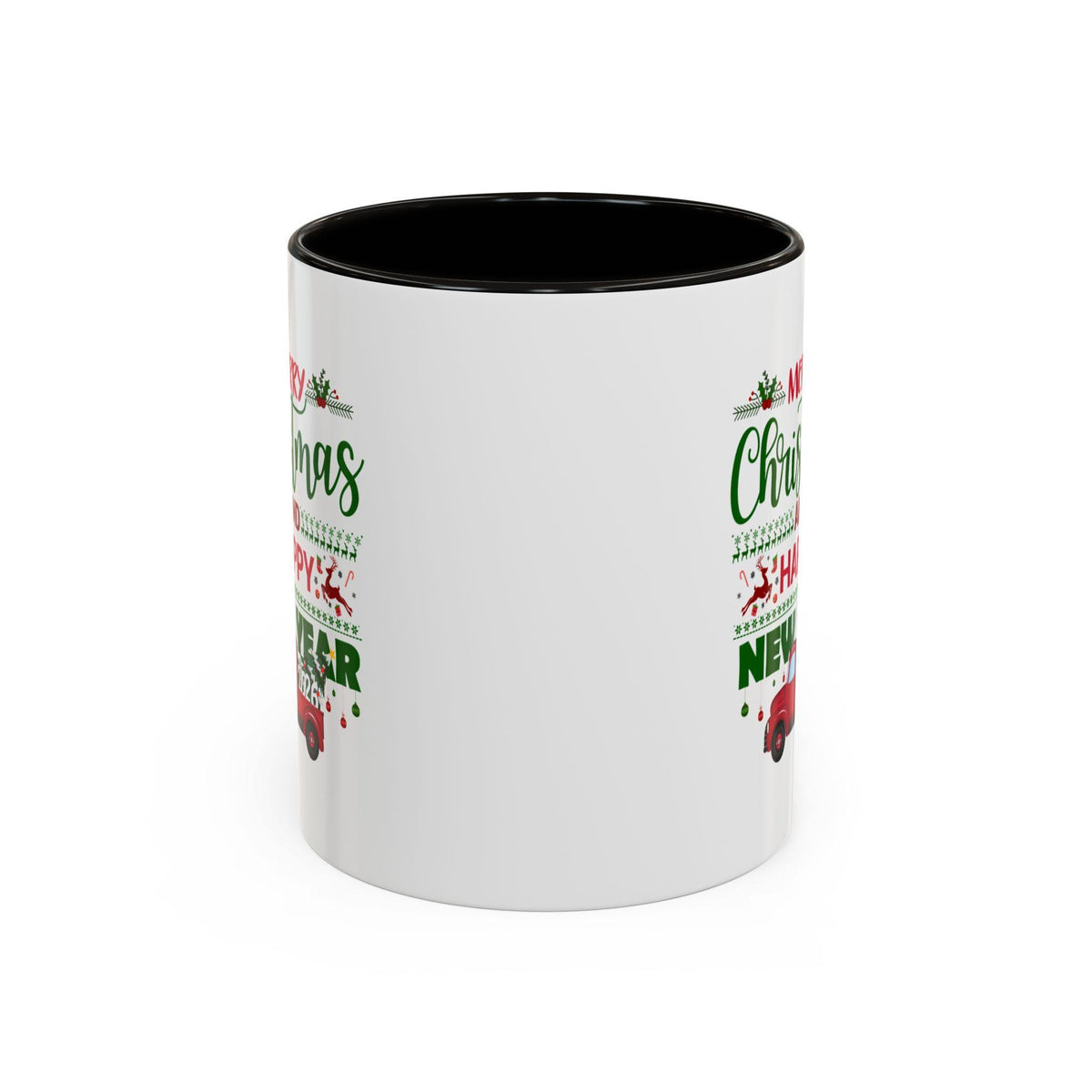 Merry Christmas and Happy New Year  2026 Mug | Holiday Truck Design 11 oz