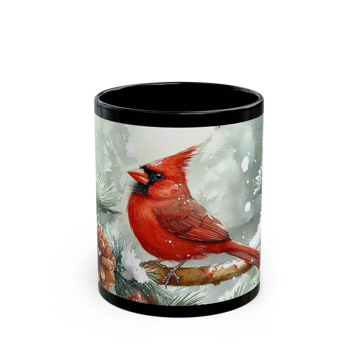 Cardinal Christmas Mug – Bird Lover Gift, Winter Coffee Cup (15oz)