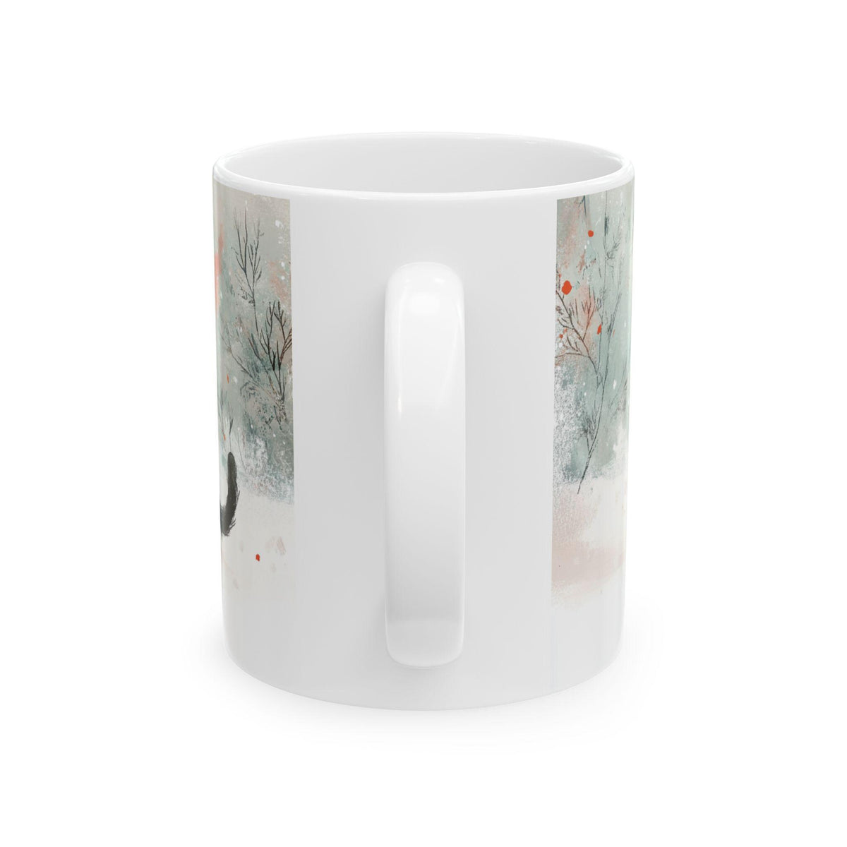 Playful Kitten with Ornament Mug | Christmas Cat Ceramic Mug 11 oz