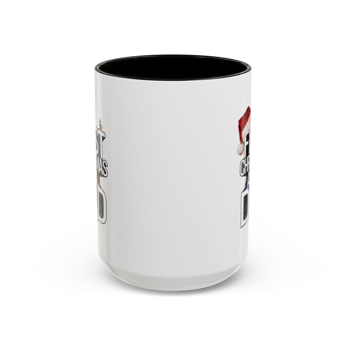 First Christmas As A Dad Mug - Holiday Coffee Mug 15 oz