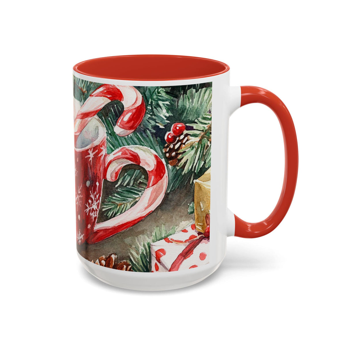 Festive Holiday Coffee Mug, Christmas, Winter Season, Gift for Friends and Family, Hot Cocoa, Tea Lover's Gift,Teacher Gift 15 oz