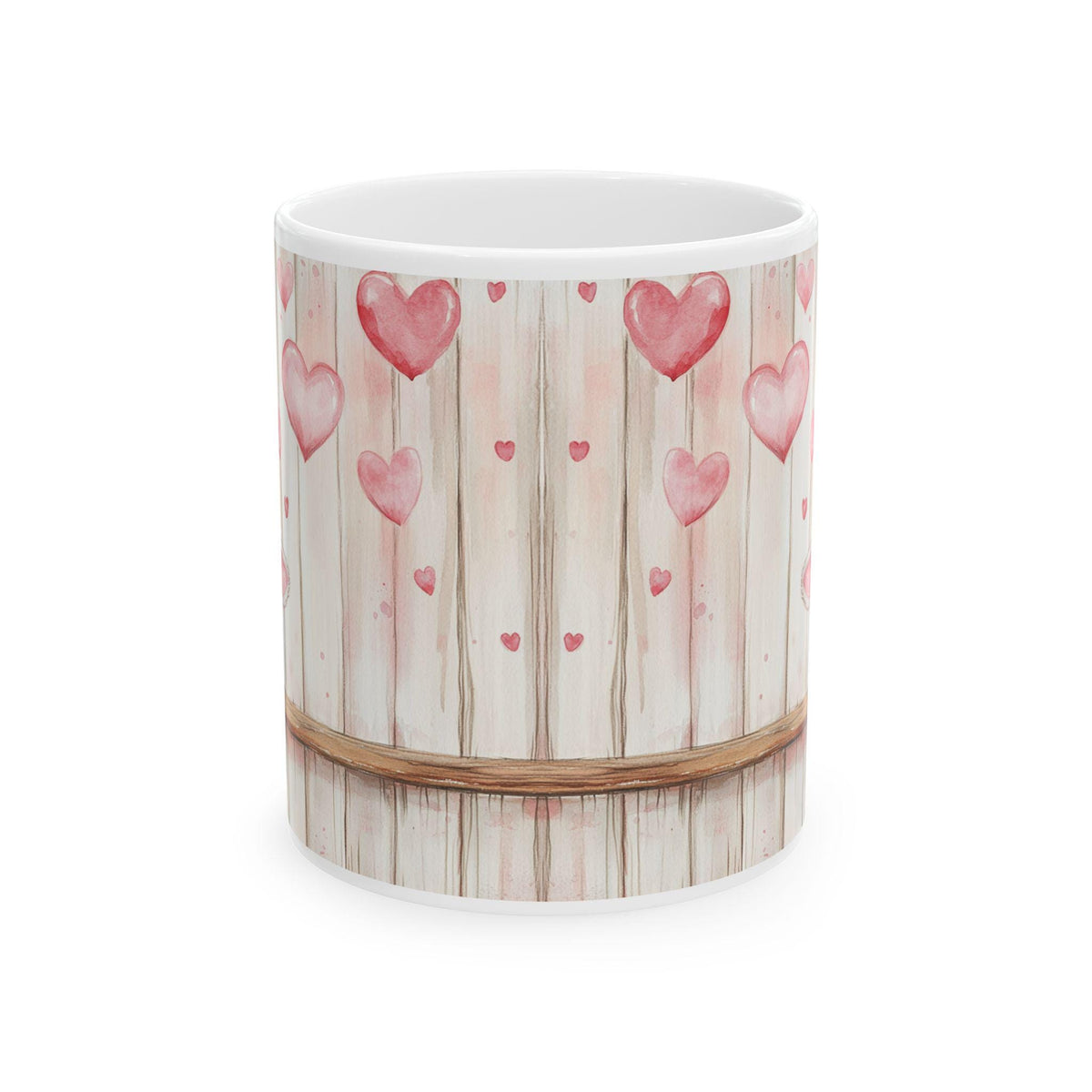 Valentine Mug,Cow with Heart Balloons Mug , Valentine Farmhouse Ceramic Mug,Vintage Valentine Coffee Mug, Romantic Love Mug