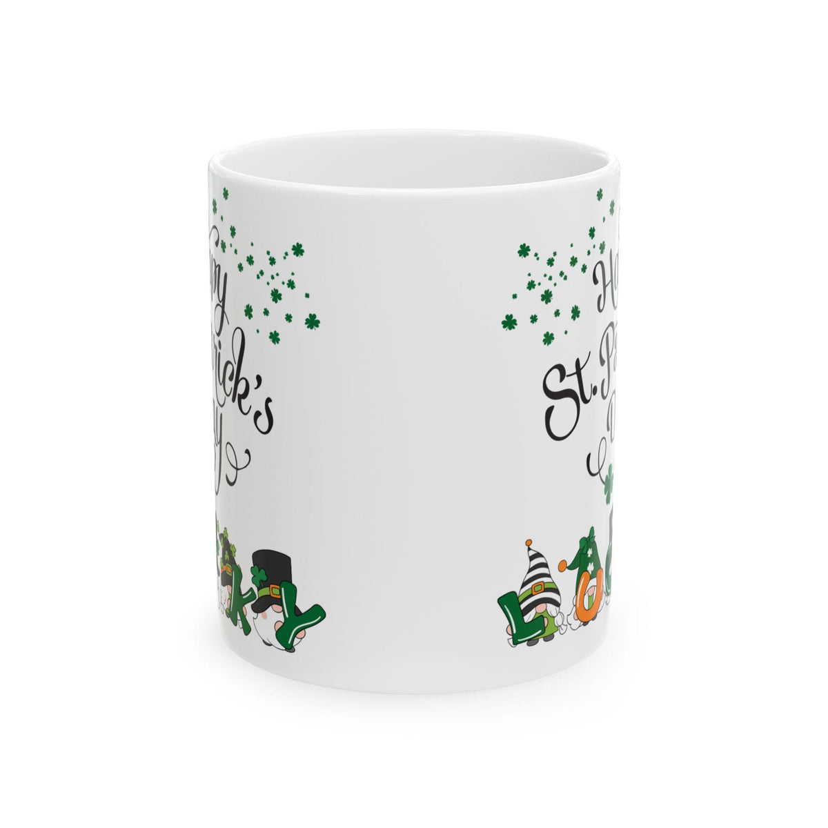 Happy St. Patricks Day Lucky Mug ,Irish Gnome Coffee Mug, St Patricks Day Gift ,Shamrock Mug