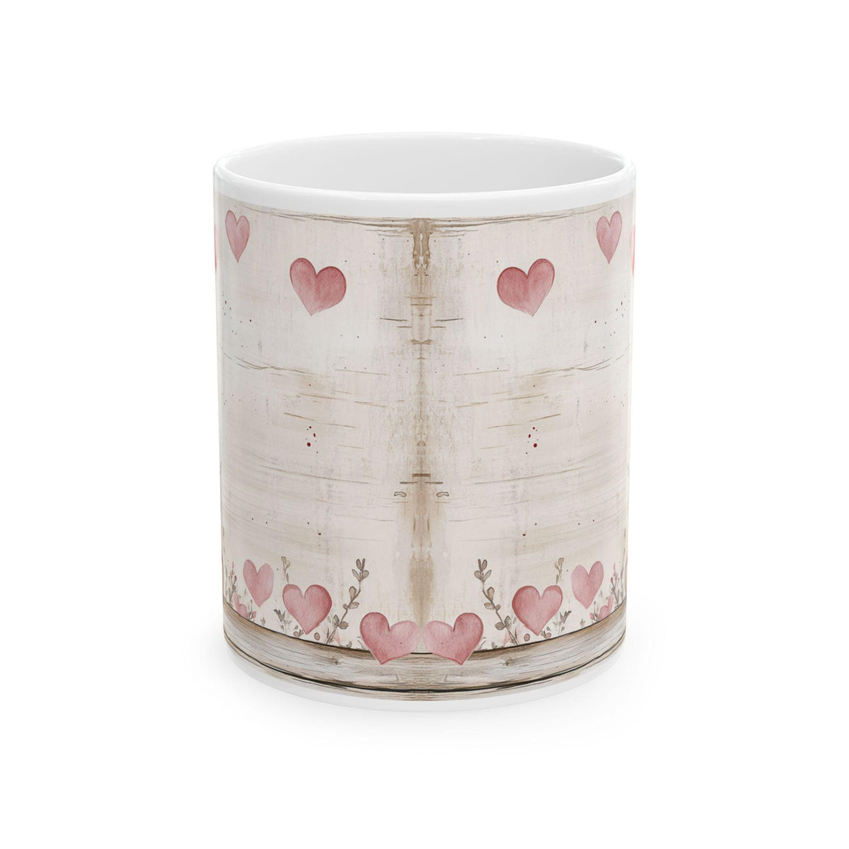 Valentine Gnome Hearts Mug,Cute Gnome with Hearts Coffee Cup, Romantic Gift for Her