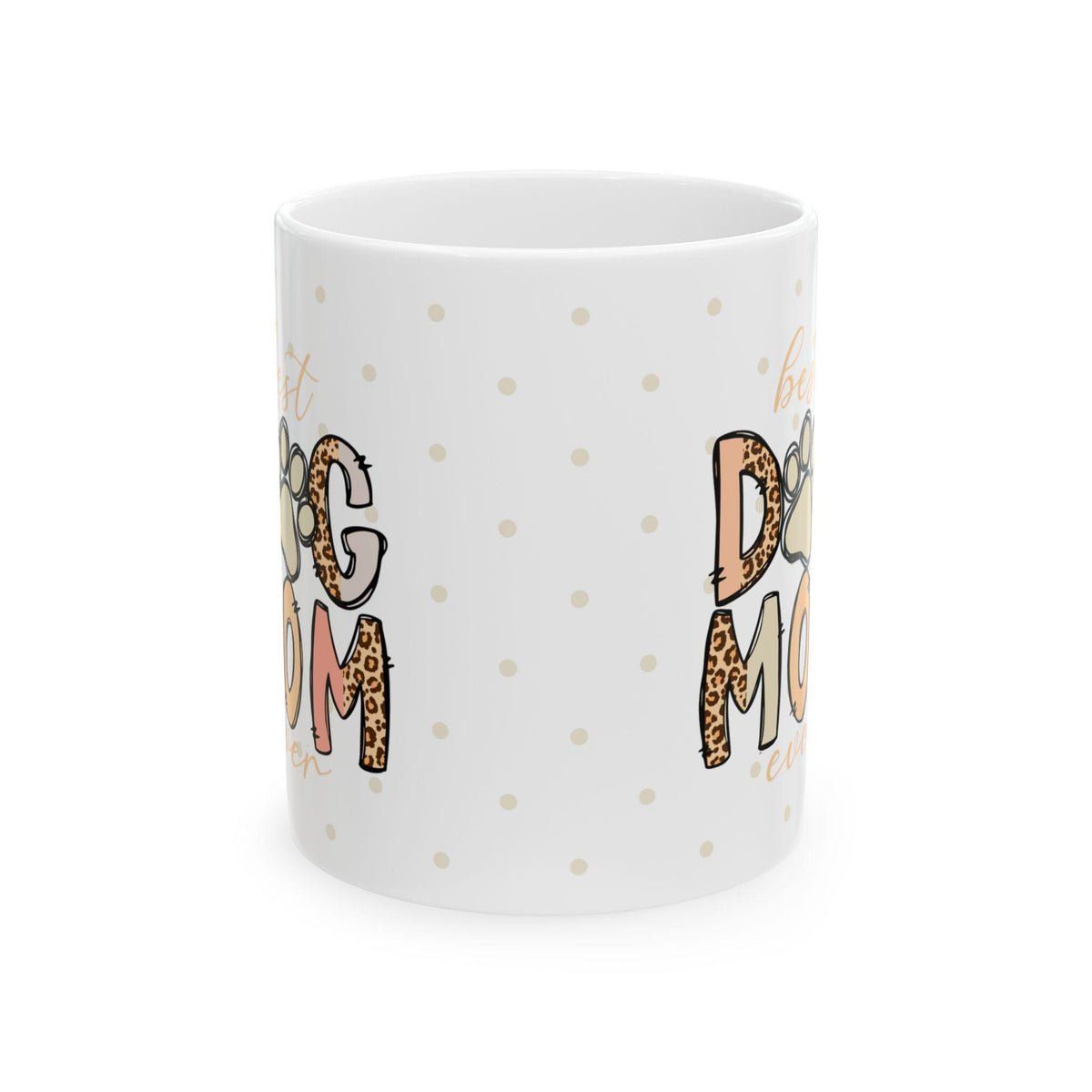 Best Dog Mom Ever Mug, Dog Mom Coffee Mug, Paw Print Mug, Dog Lover Gift, Mother's Day Gift for Dog Mom
