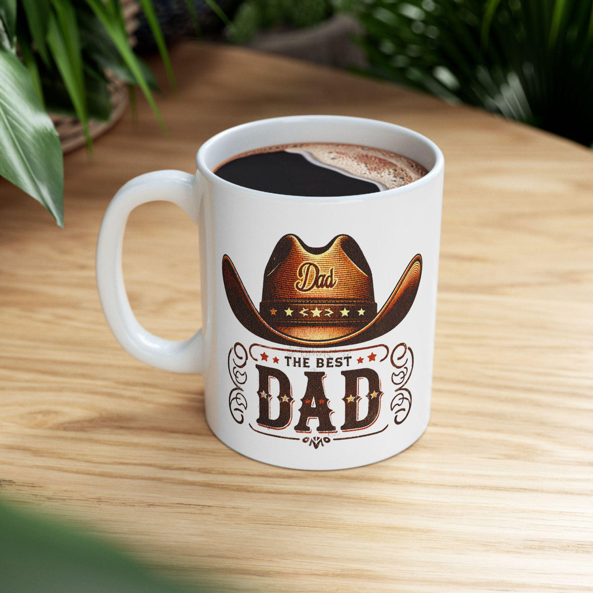 Cowboy The Best Dad Mug, DAD Coffee Mug, Western Style Mug for Dad, Fathers Day Gift, Country Dad Cup, Gift for Him 11oz, 15oz
