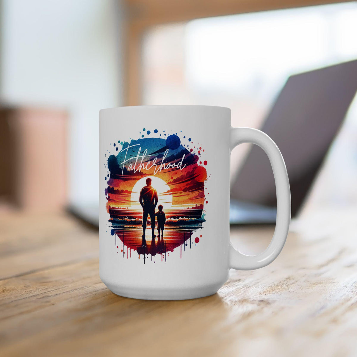 Fatherhood Mug, Father and Son Coffee Mug, Dad Life Mug, Fathers Day Gift for Dad, Family Coffee Cup