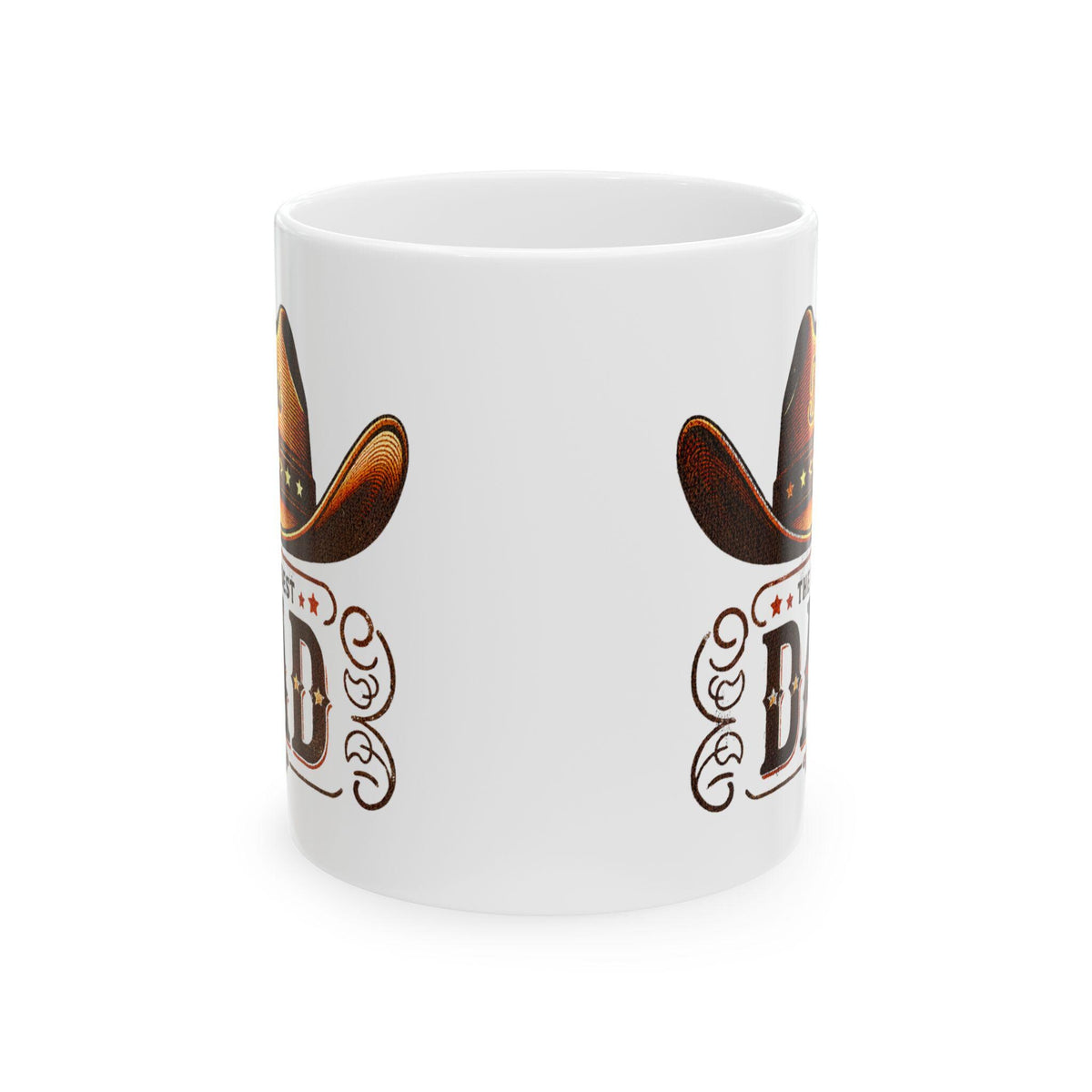 Cowboy The Best Dad Mug, DAD Coffee Mug, Western Style Mug for Dad, Fathers Day Gift, Country Dad Cup, Gift for Him 11oz, 15oz
