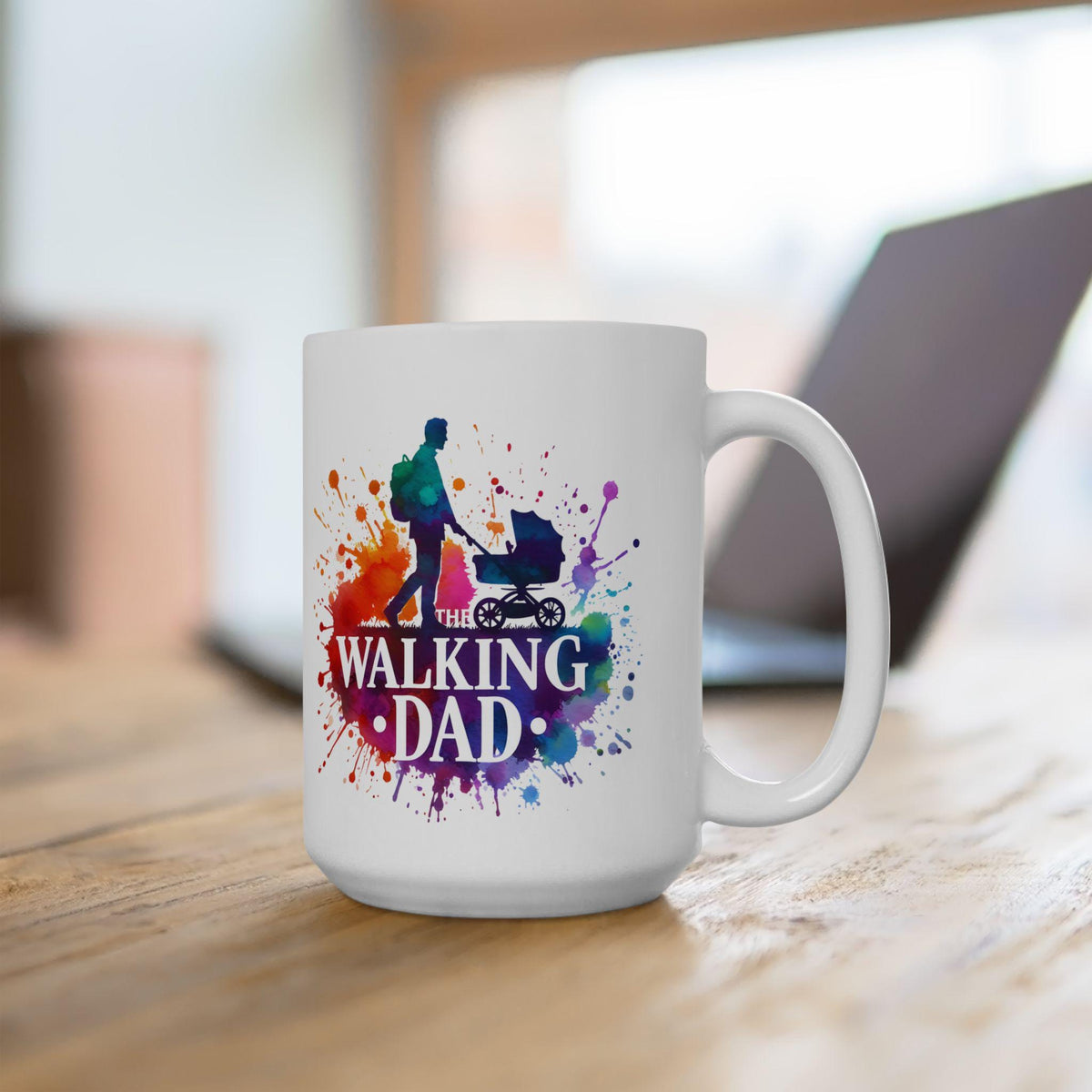 The Walking Dad Coffee Mug, Funny New Dad Mug, Stroller Dad Mug, Fathers Day Gift, Dad Life Cup