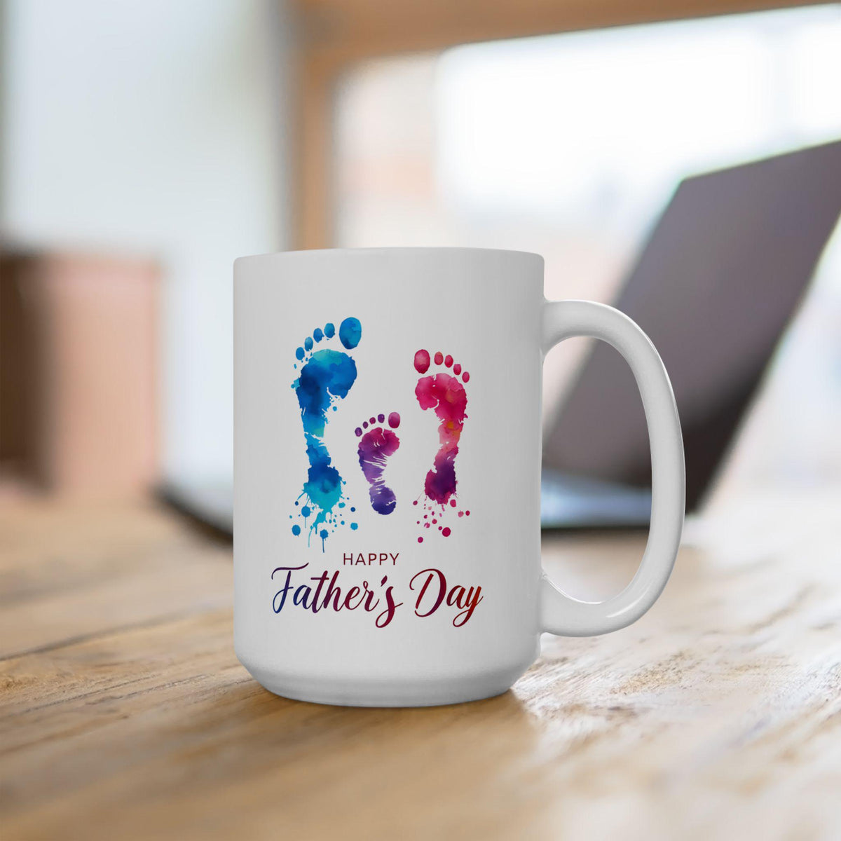 Family Footprints Mug, Mom Dad and Baby Coffee Mug, Family Love Mug, Parents Gift, Cute Family Coffee Cup